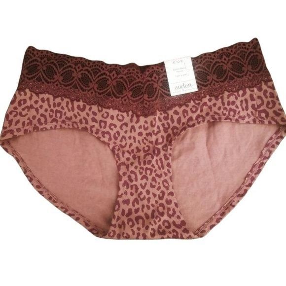 Auden Cotton‎ Blend Animal Print Hipster - Picture 1 of 2